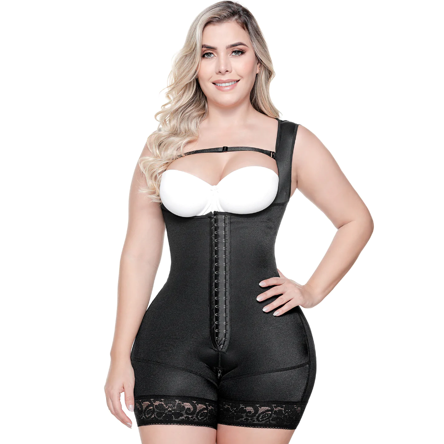 211BF SONRYSE Open Bust, Zipper Crotches Area, 2 row hooks, Triconet, 1St.Stage, Colombian Shapewear | Post Surgery Body Shapers, Triconet Fajas Kataleya