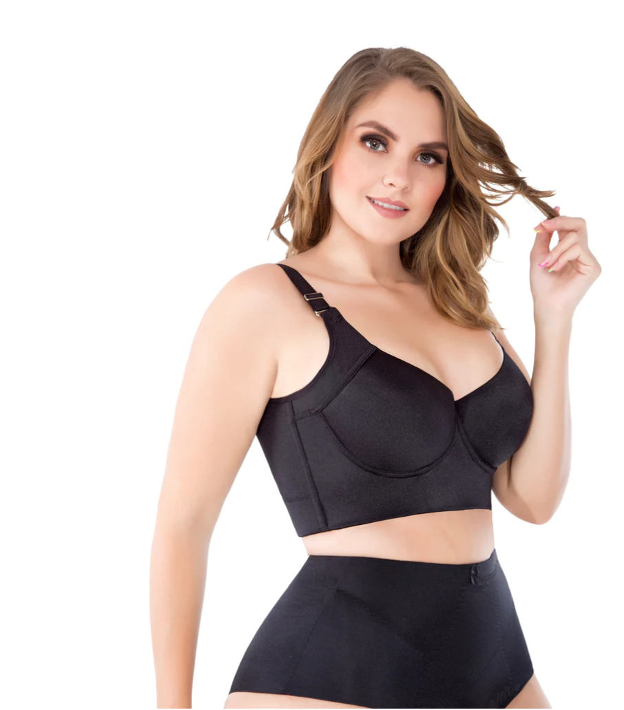 8532 o 8542 UP LADY Brassier 🇨🇴 push up extra firm, high compression, back bulge control, with 3 rows of hooks. Fajas Kataleya