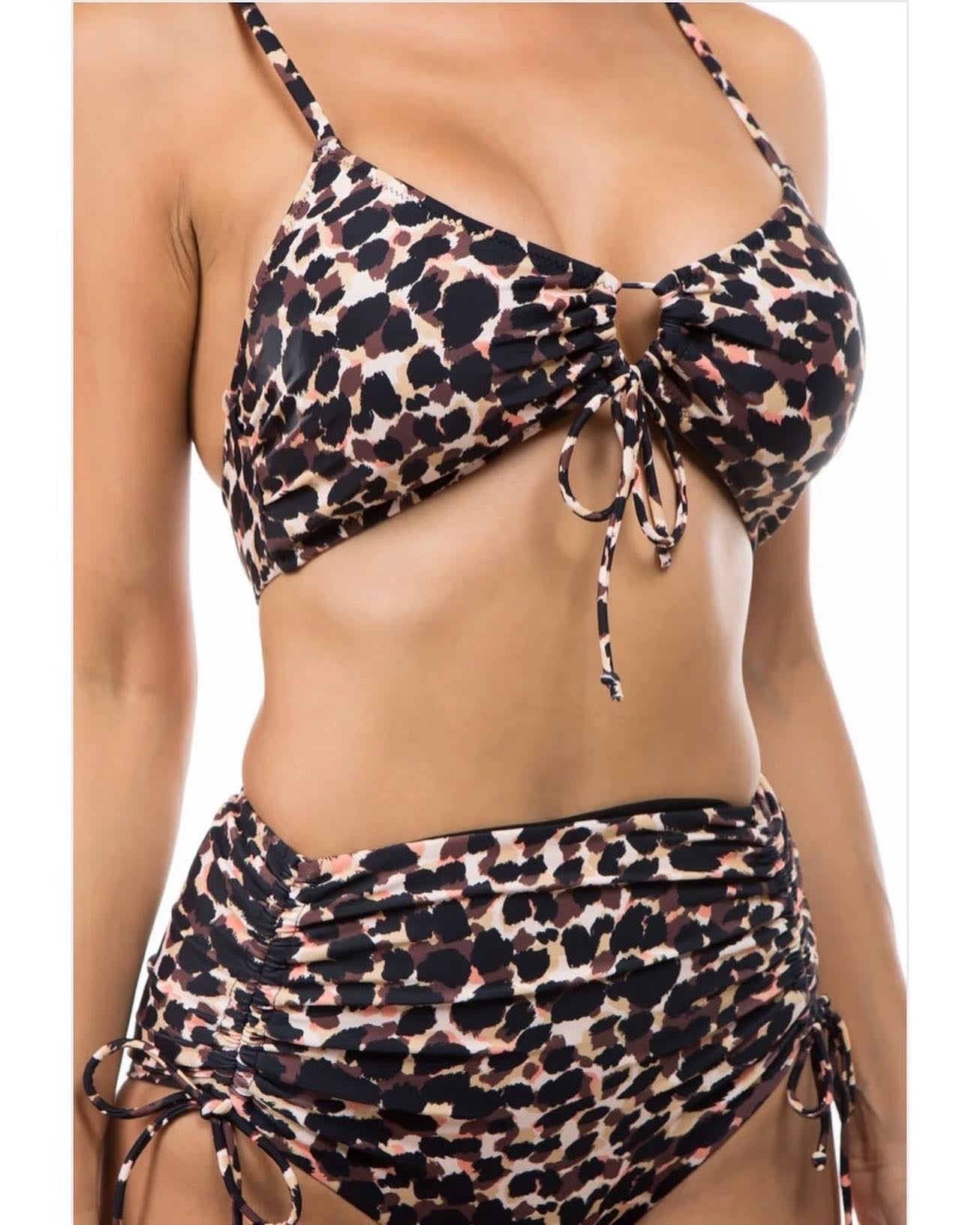 6264 Swimwear  PRINT Bikini High Waist Mermaid Fajas Kataleya