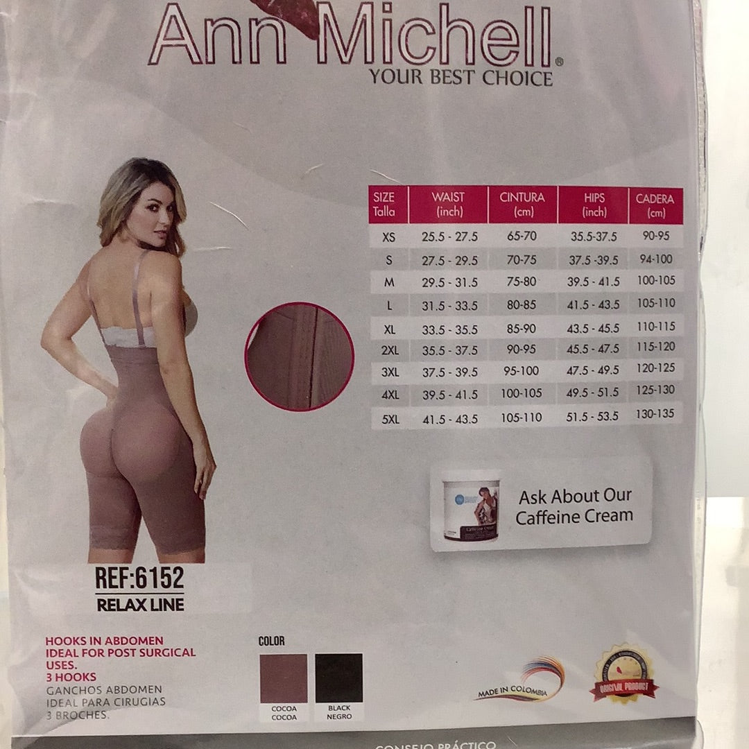 6152 ANN M VANESSA Strapless mid-thigh, 3 row hook.g Fajas Kataleya