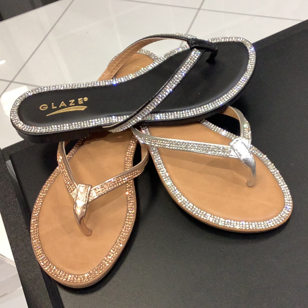 Sandals Honey 49 Flip Flop W/Rhinestone Fajas Kataleya