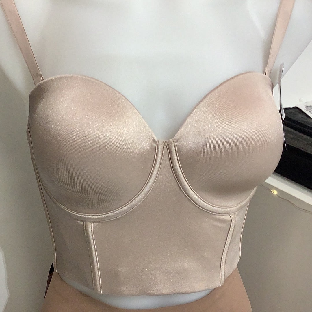 ON SALE 091060 LEONISA Strapless, LOW BACK, contouring bustier bra Fajas Kataleya