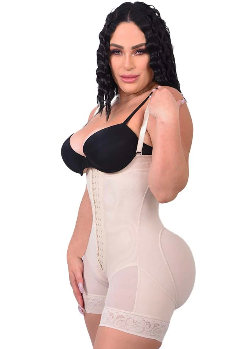 5031 ANN M RUTH Strapless ❤️ Heart Buttock, Shorts with 3 Row Hook , cool therapy. Fajas Kataleya