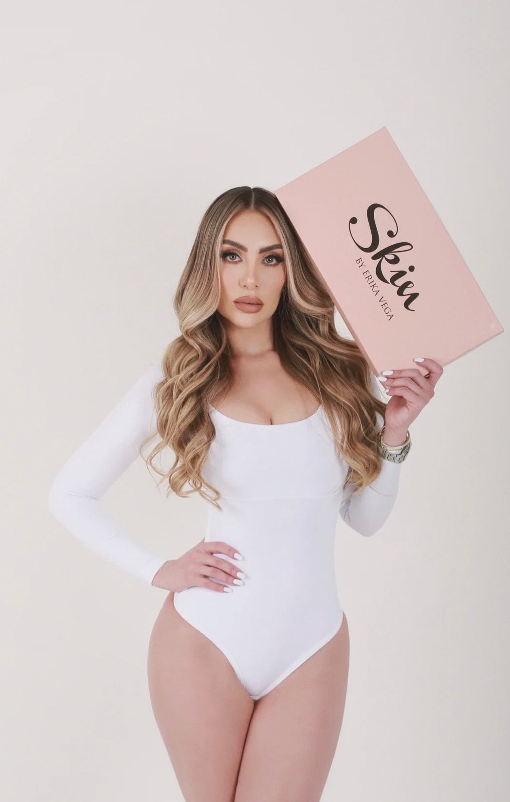 Skin Long Sleeve Shaping Bodysuit | Body Skin Manga Larga