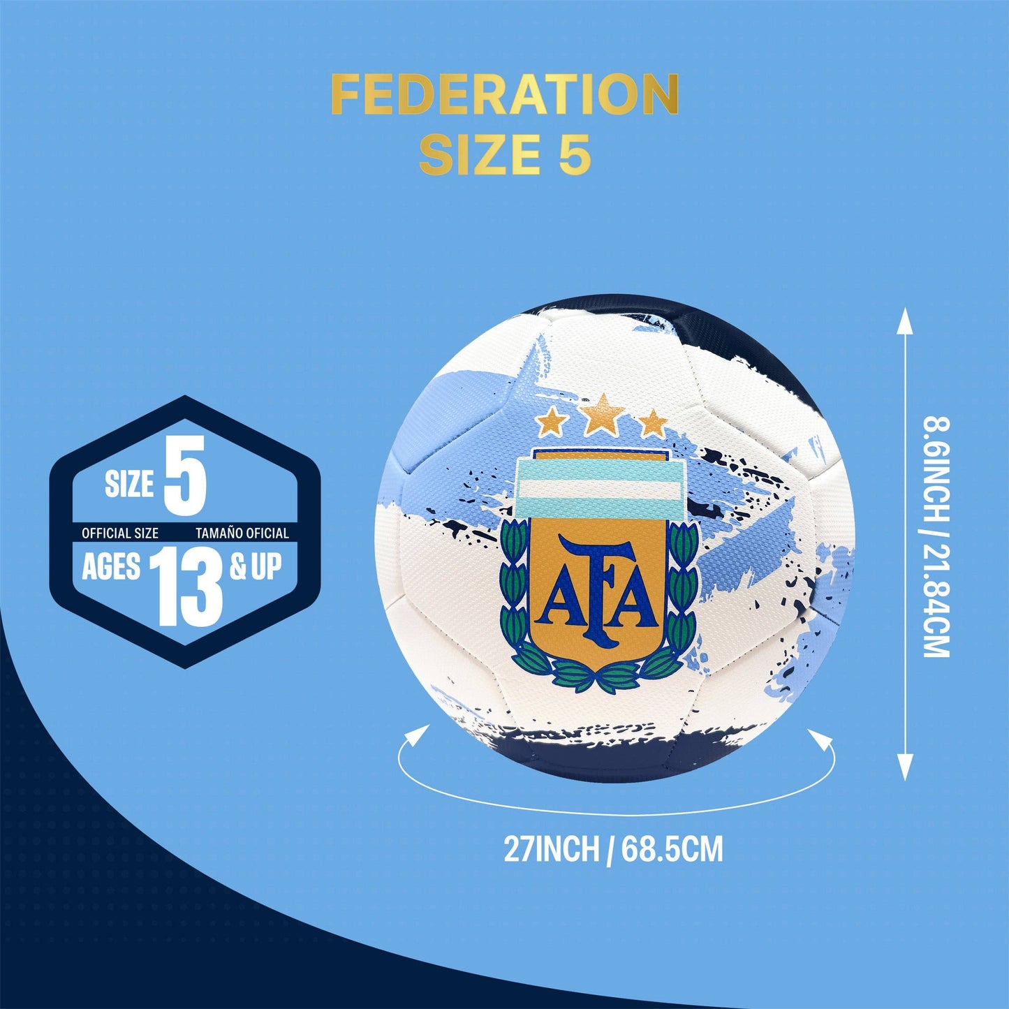 Argentina Soccer Ball - AFA93BLT