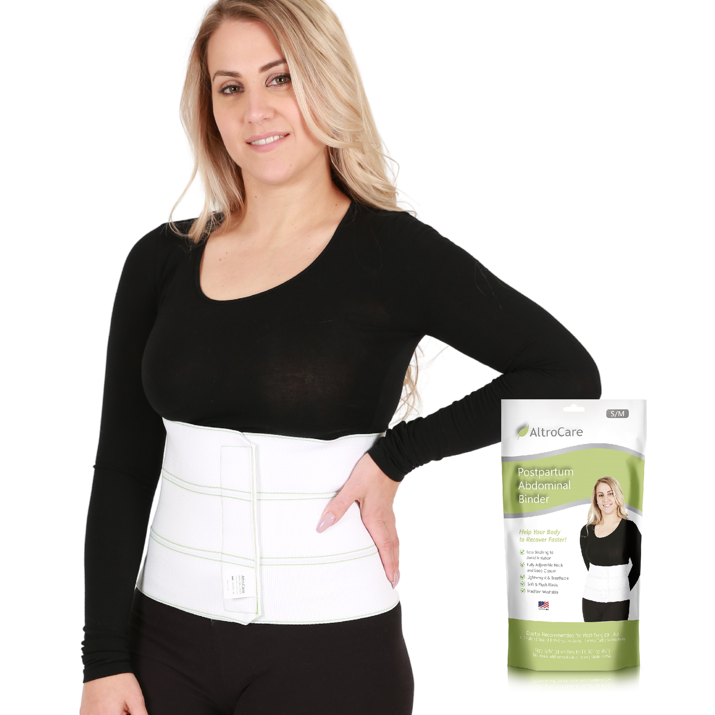 AltroCare Postpartum Abdominal Binder & Belly Band.