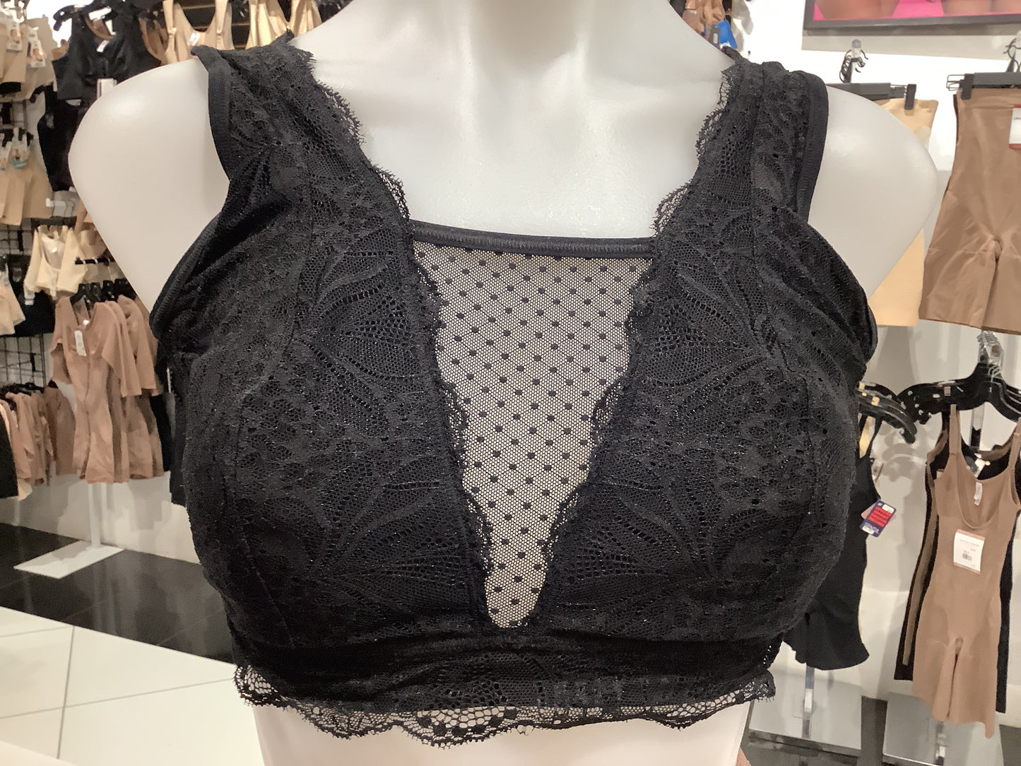 Lace Brassier mastectomy prostheses pockets 092014 Leonisa