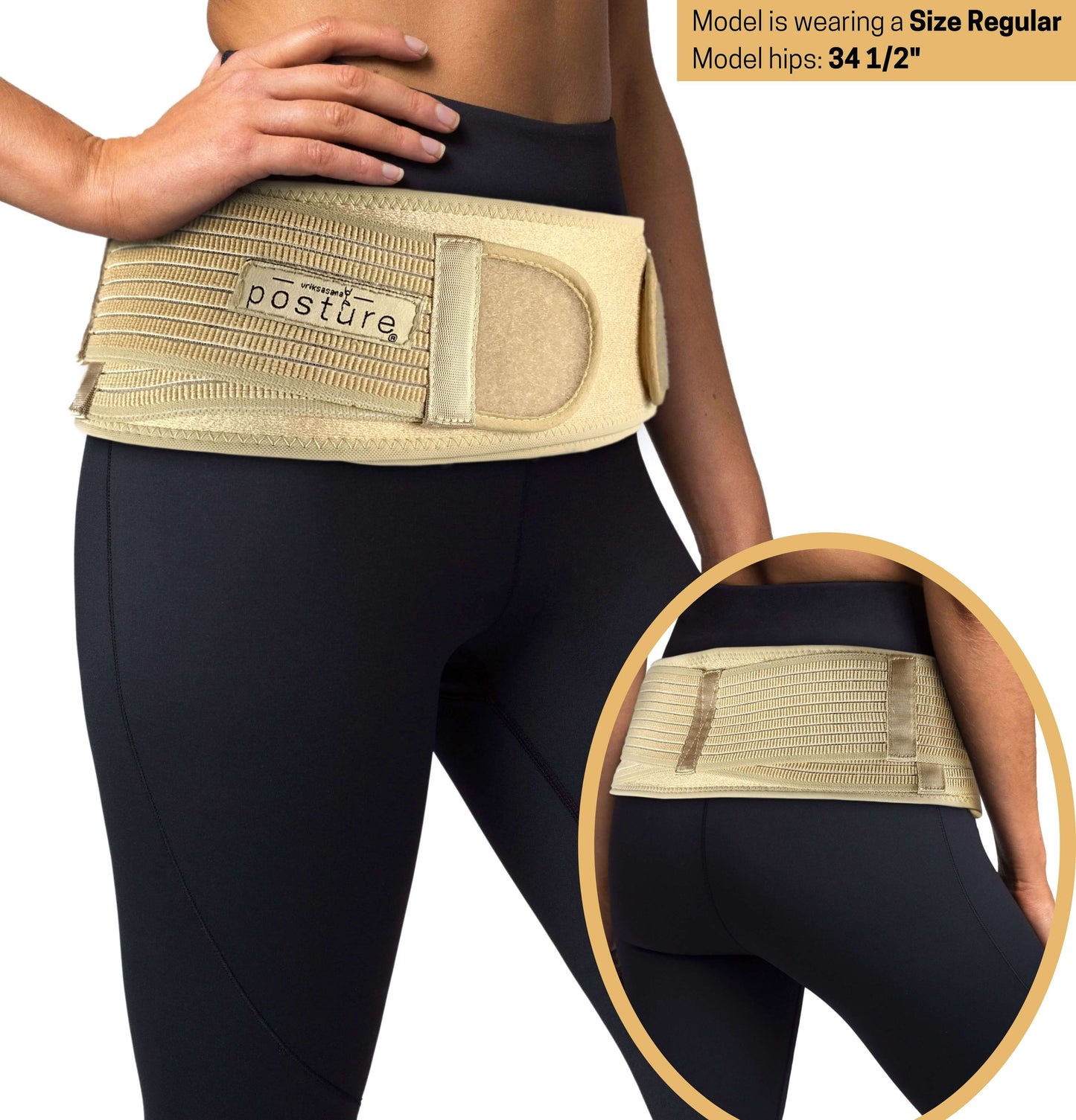 Sacroiliac SI Joint Belt | Sciatica Brace 5067 Wriksasana