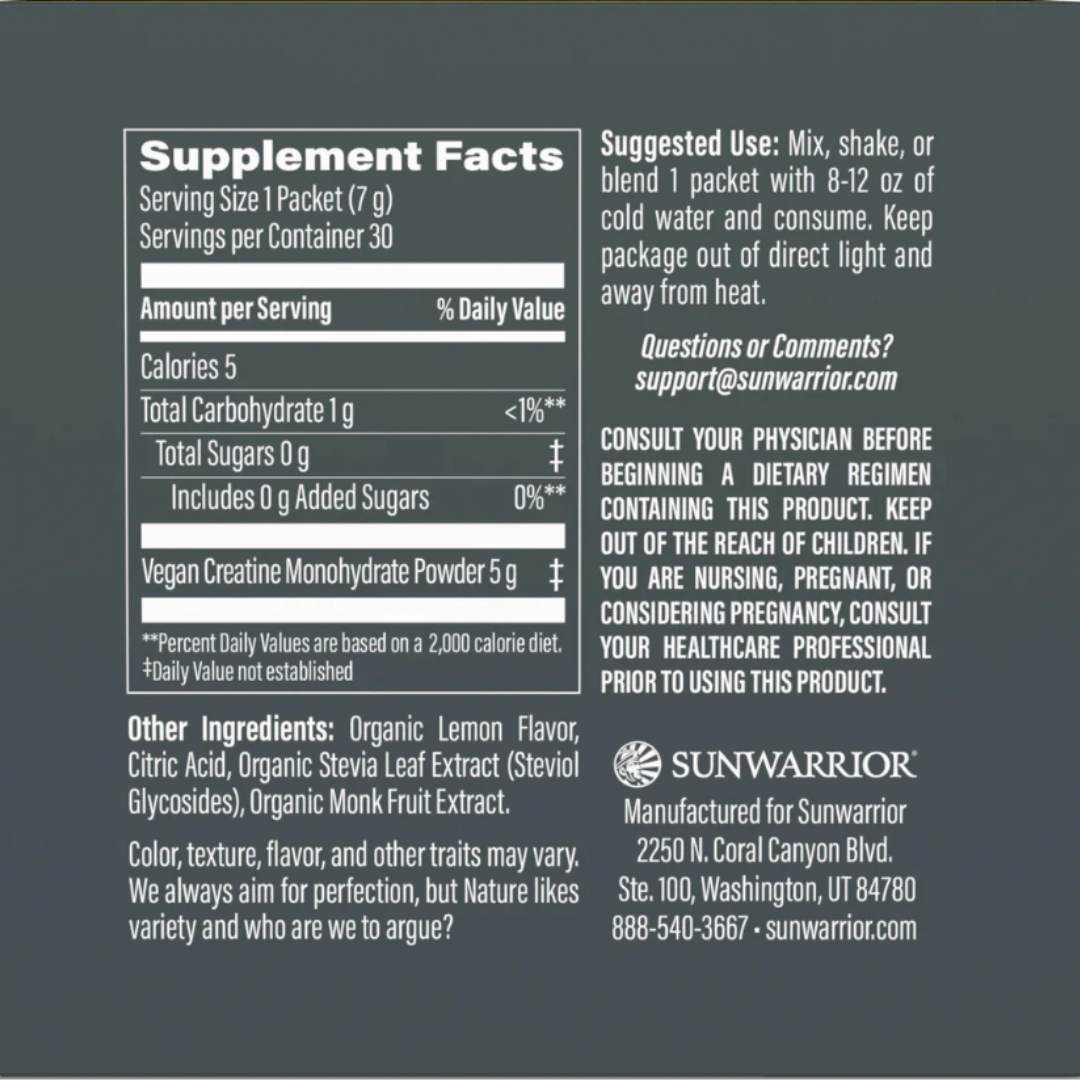 Lemonade Active Creatine Drink Powder- Individual Packs