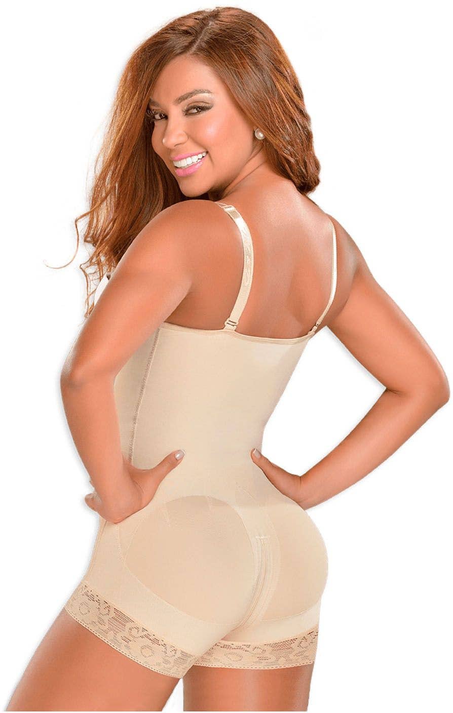 Fajas MYD 0047 Strapless Short Length Body Shaper for Women