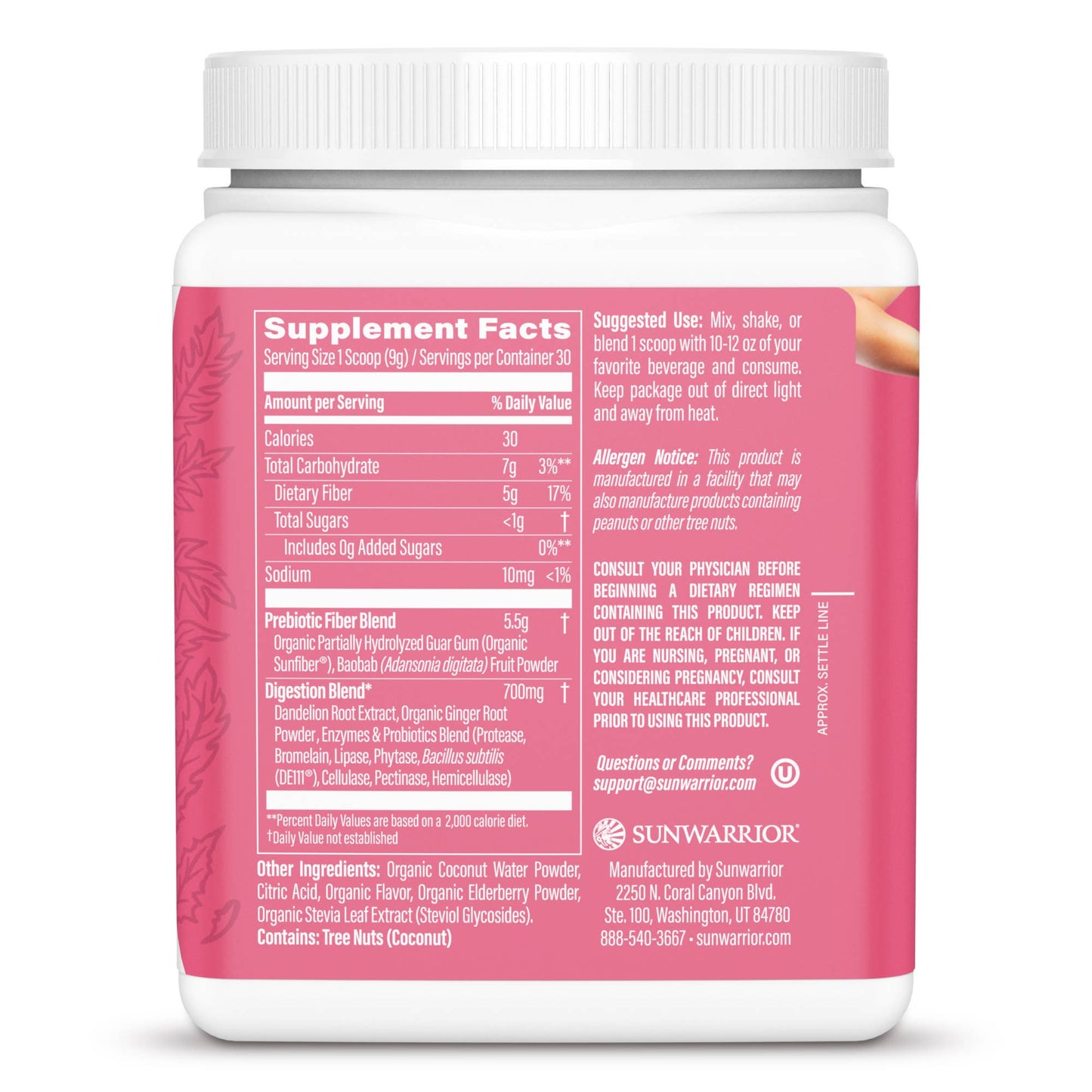 Strawberry Cooler Core Cleanser Prebiotic Fiber Drink Powder