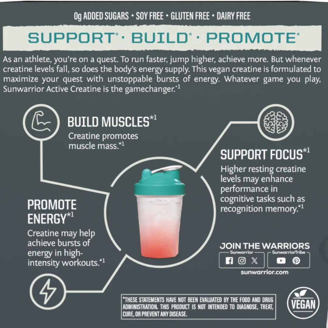 Unflavored Active Creatine Drink Powder- Individual Packs