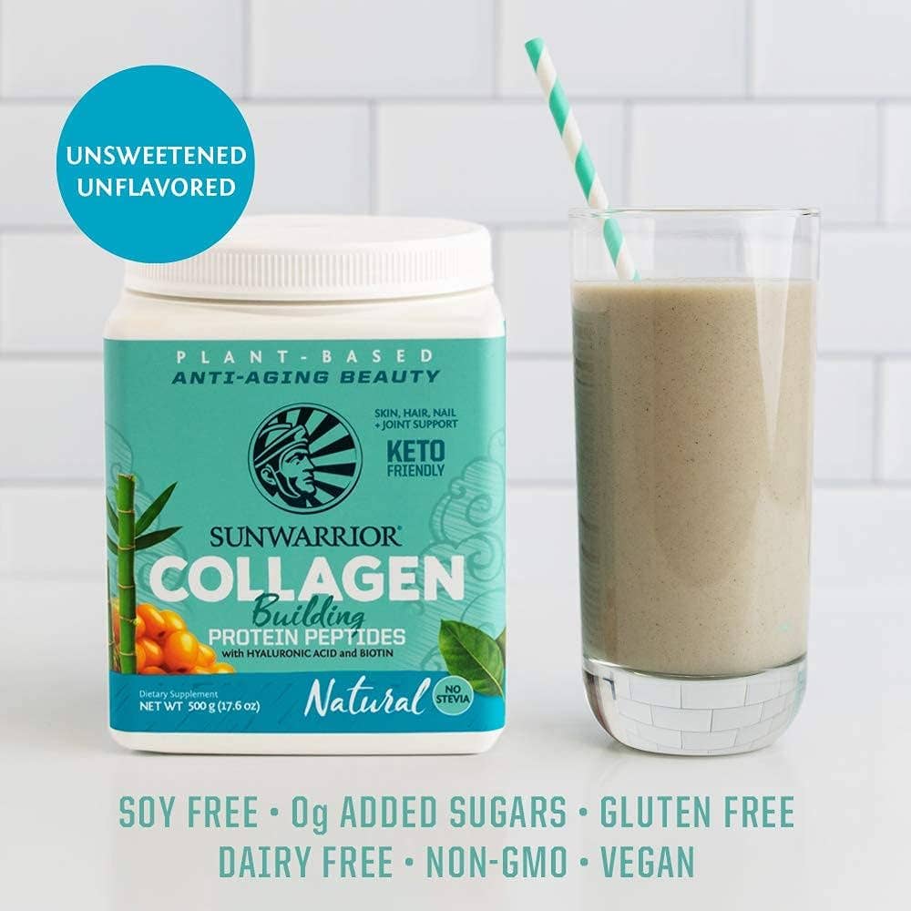 Unflavored Collagen Drink Powder - Vegan, Plant-Based Sunwarrior