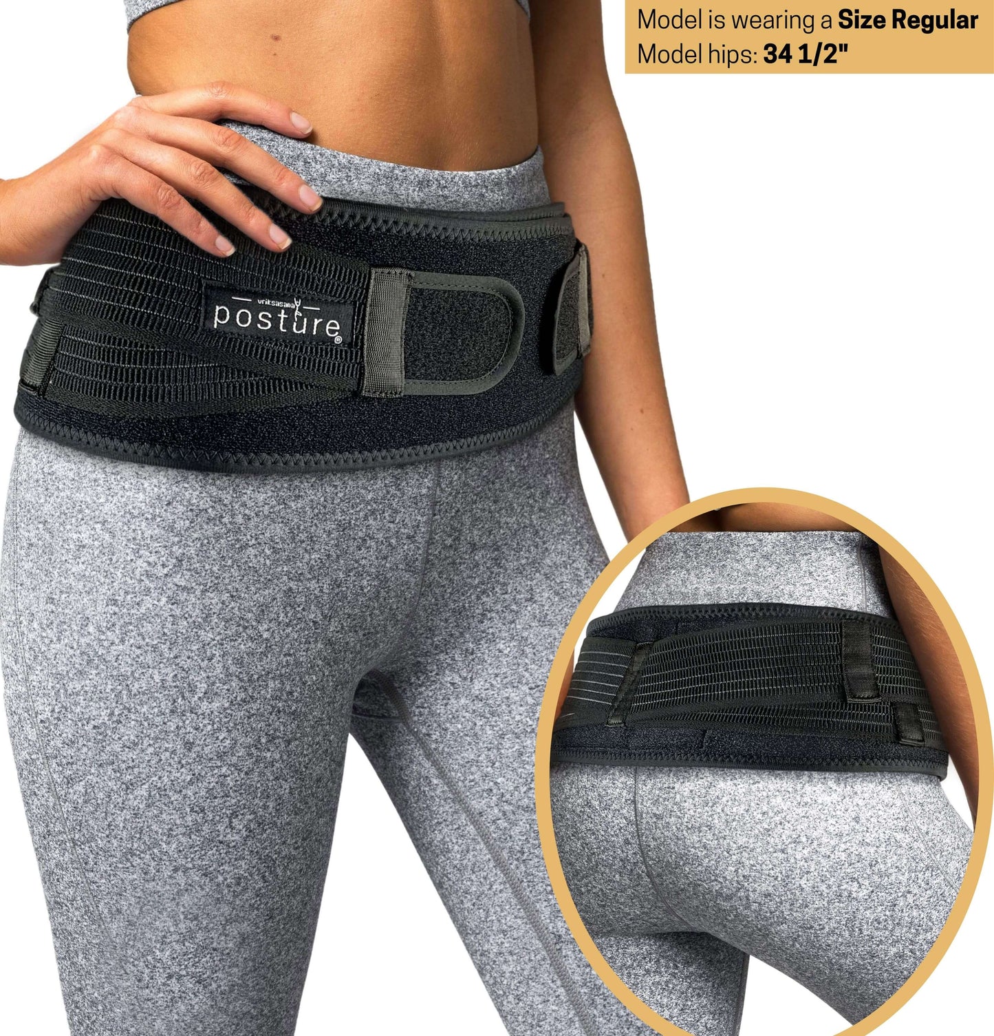 Sacroiliac SI Joint Belt | Sciatica Brace 5067 Wriksasana