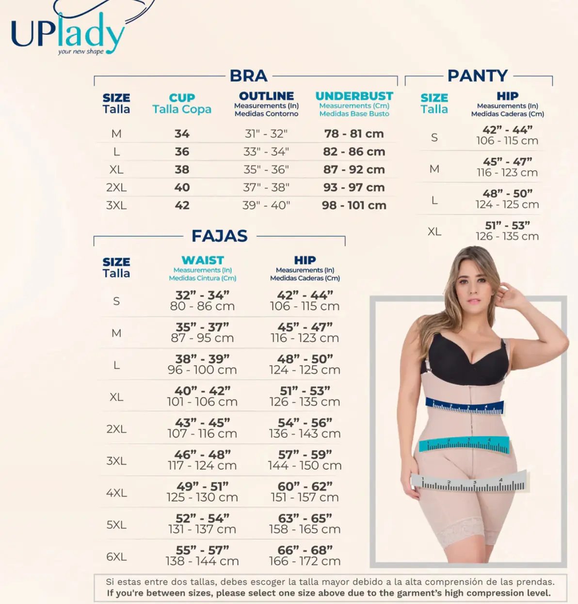 6129 UP LADY Butt Lifter Tummy Control Shapewear Shorts Bodysuit | Powernet Fajas Kataleya