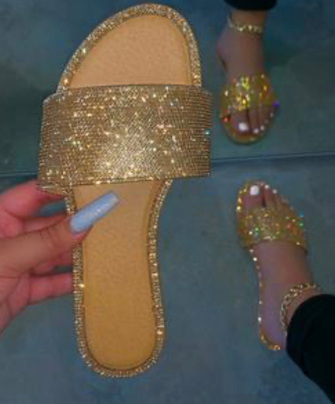Sandals honey 62 Slip-On Flat with Rhinestones