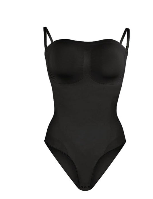MT0000453 CHIA Seamless Strapless Panty Bodysuit,  removable straps with bra Fajas Kataleya