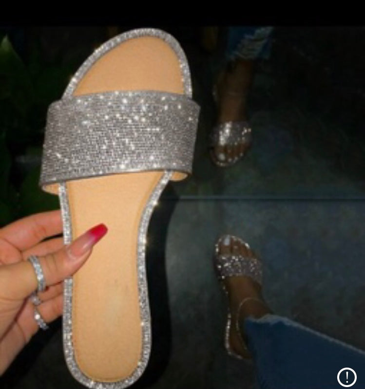 Sandals honey 62 Slip-On Flat with Rhinestones