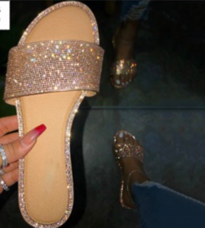 Sandals honey 62 Slip-On Flat with Rhinestones