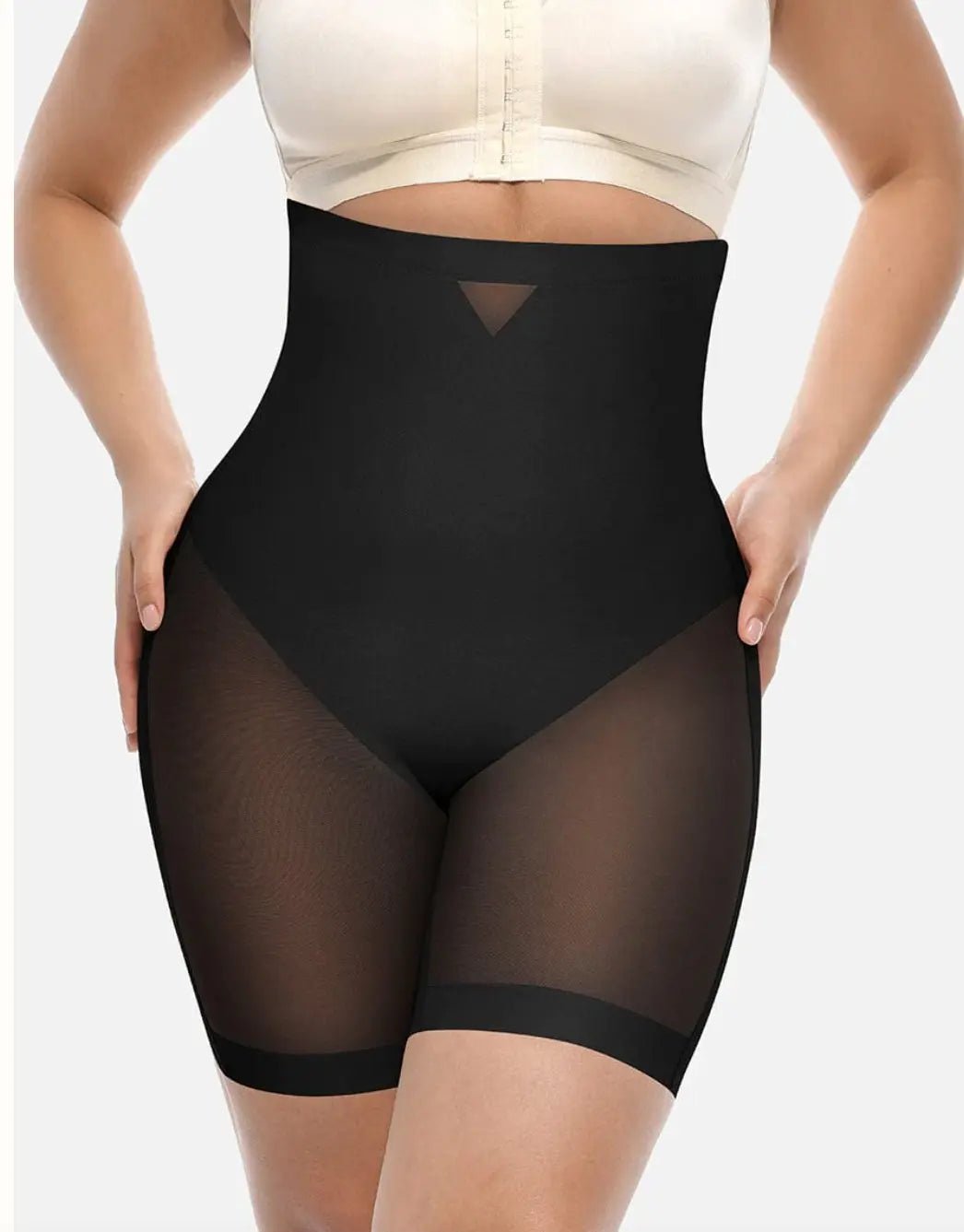 MT230433 Low back, High-Waisted Shorts Butt Lift & Slimming Mid-Thigh Shaper Fajas Kataleya