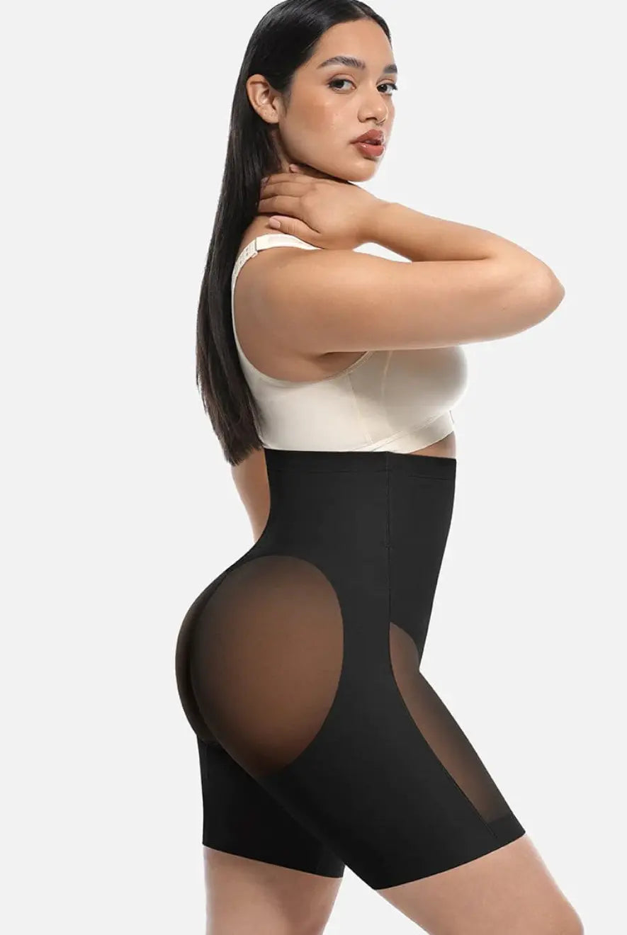 MT230433 Low back, High-Waisted Shorts Butt Lift & Slimming Mid-Thigh Shaper Fajas Kataleya