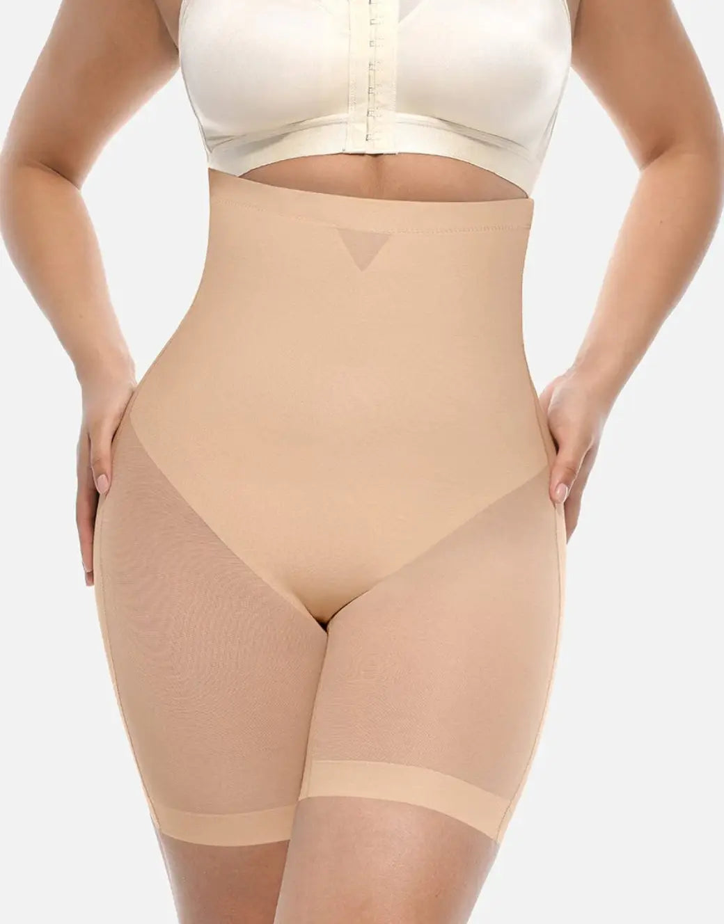 MT230433 Low back, High-Waisted Shorts Butt Lift & Slimming Mid-Thigh Shaper Fajas Kataleya
