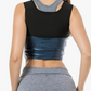 V1001 Womens Polymer Sauna Vest Sweat Tank top Shirts with Zipper