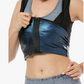 V1001 Womens Polymer Sauna Vest Sweat Tank top Shirts with Zipper