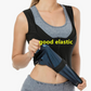 V1001 Womens Polymer Sauna Vest Sweat Tank top Shirts with Zipper
