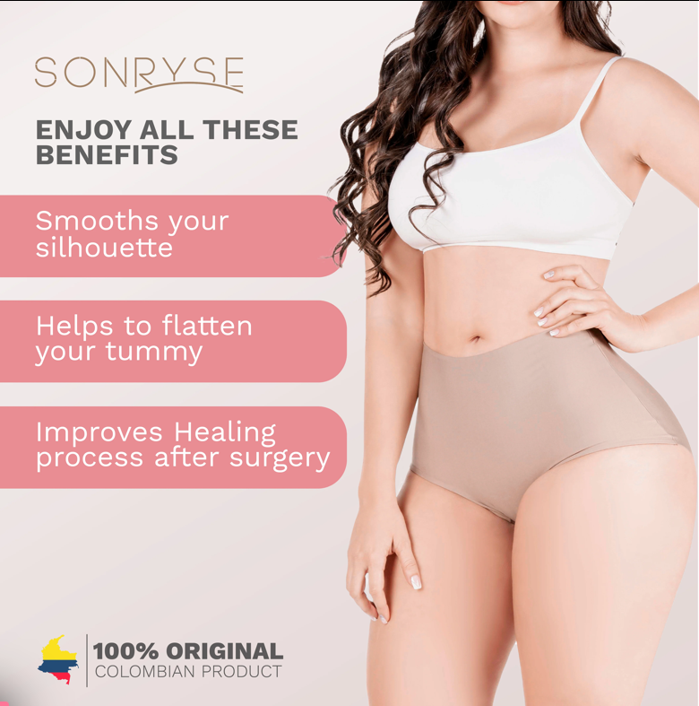 SP620NC SONRYSE Panty Daily Use Under Wear 2-Pack Tummy Control Mid Rise Shapewear Seamless Shaping Panties Sonryse