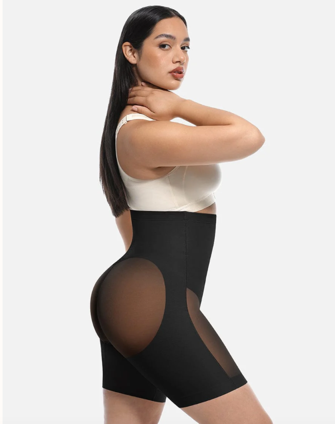 53093 Shorts High-Waisted Butt Lift & Slimming Mid-Thigh Shaper Fajas Kataleya