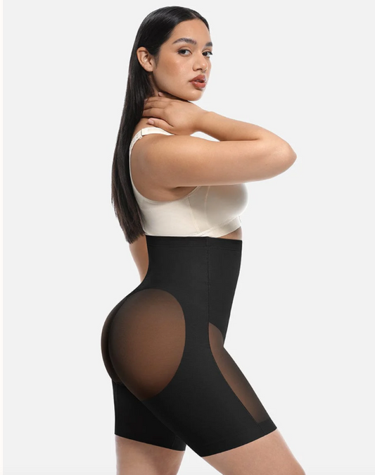 53093 Shorts High-Waisted Butt Lift & Slimming Mid-Thigh Shaper Fajas Kataleya
