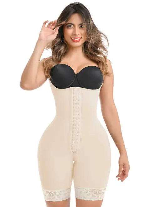 Invisible Full back coverage Faja With hooks Half leg Colombian Fajas Kataleya