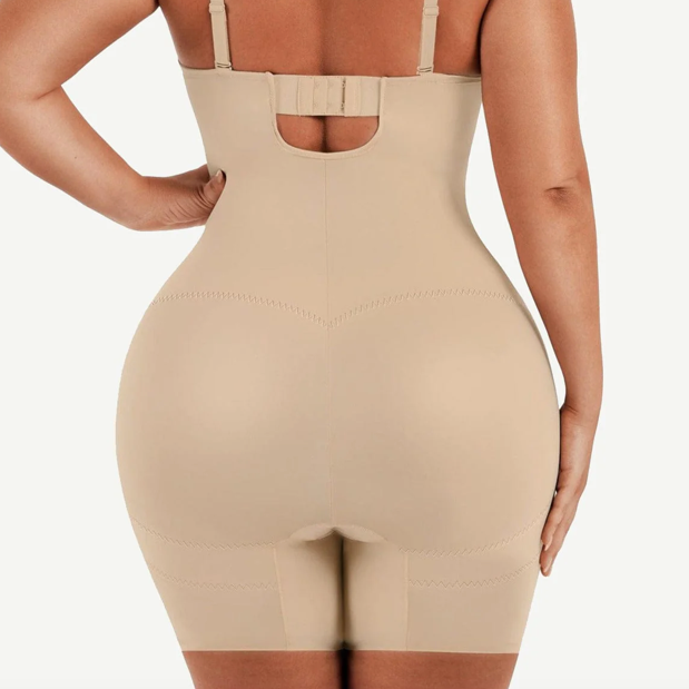 MT0097 Back Smoothing Underwire Cup Push Up Bra Strapless Short Bodysuit