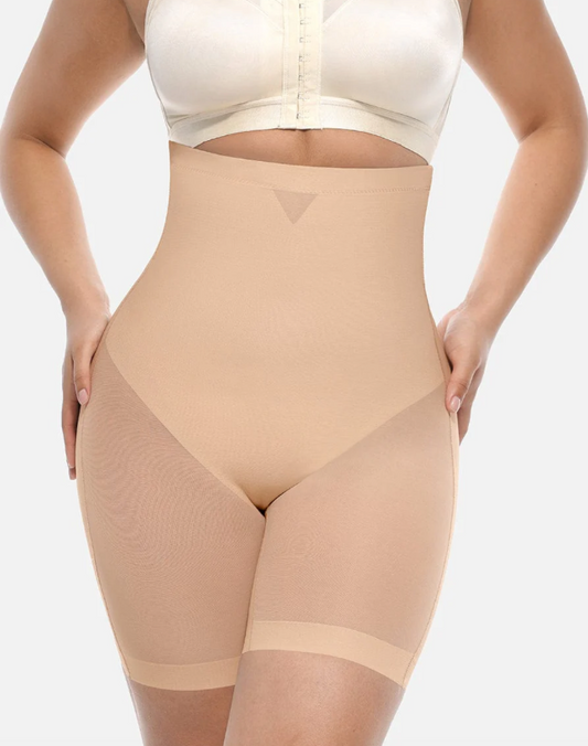 53093 Shorts High-Waisted Butt Lift & Slimming Mid-Thigh Shaper Fajas Kataleya