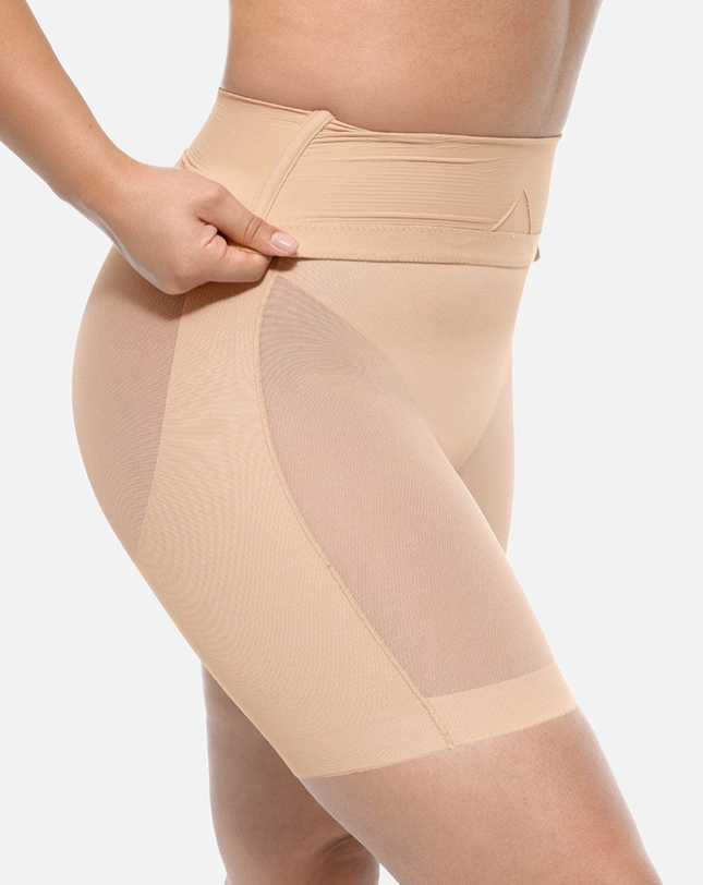 53093 Shorts High-Waisted Butt Lift & Slimming Mid-Thigh Shaper Fajas Kataleya