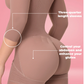 1309 V ANN M Full Shapewear Slevess and Brassier, Hourglass figure with a small waist and two sizes larger in the hips. Long Leg Fajas Kataleya
