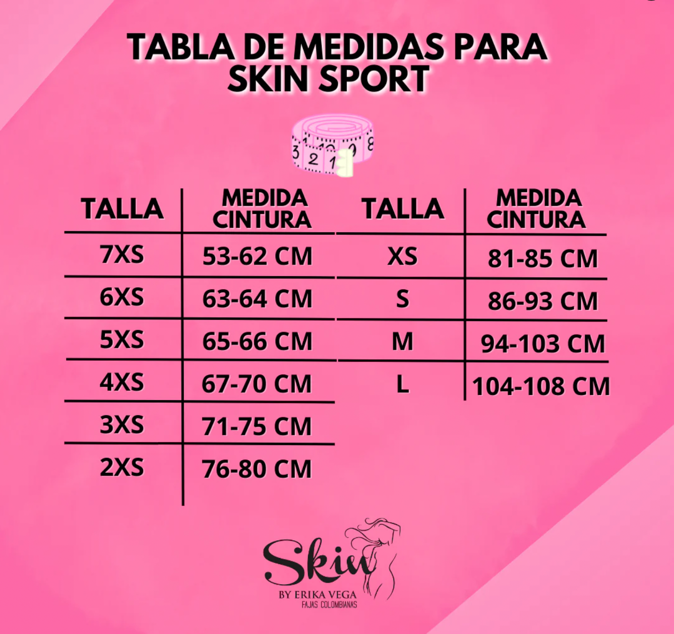 SKIN SPORT Waist Trainer Cinturilla reductora Colombiana Skin by Erika Vega Fajas Kataleya