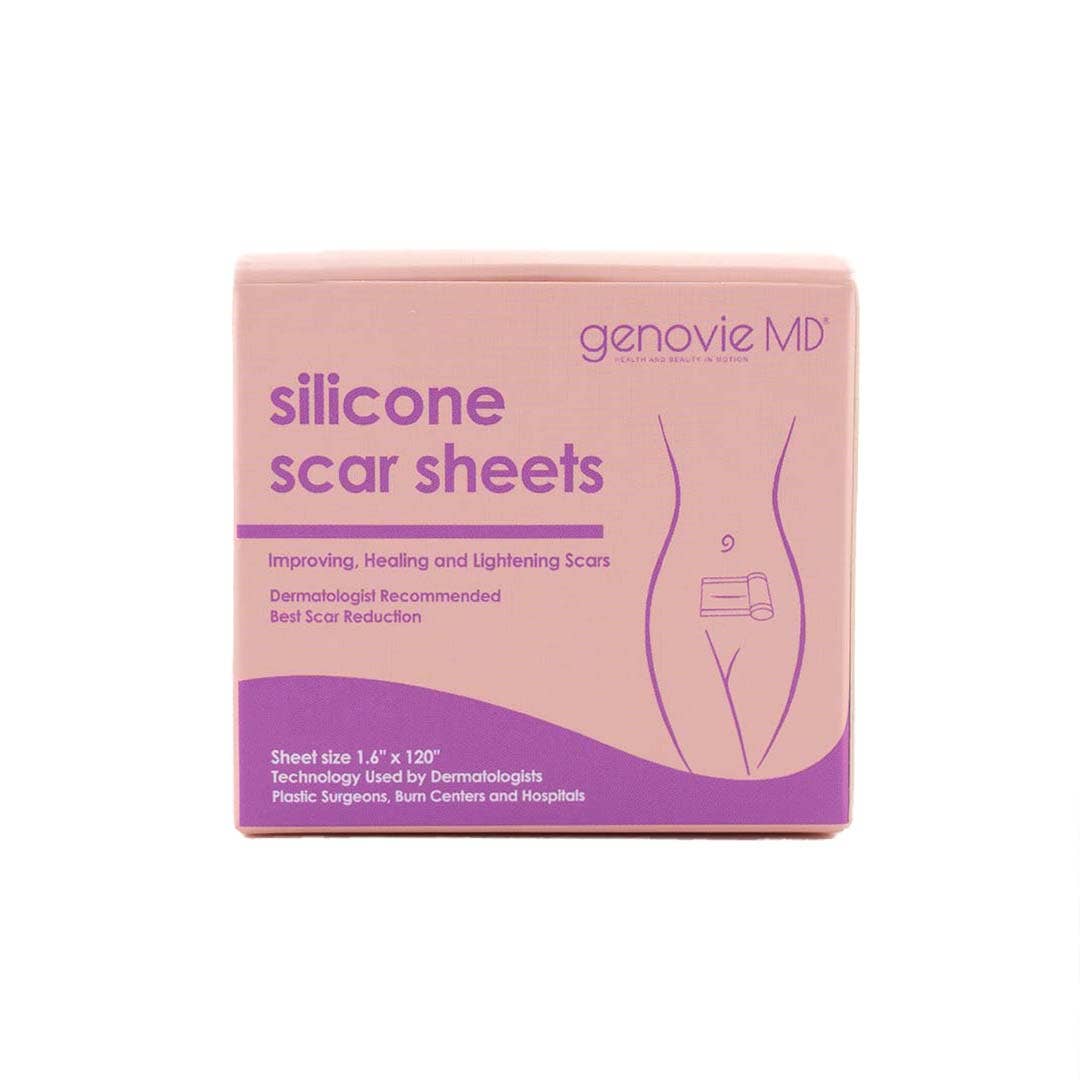 Genovie MD Tape of Silicone Scar Sheets, Full Roll of Scar Sheet, 1.6’’ × 120’’ Fajas Kataleya