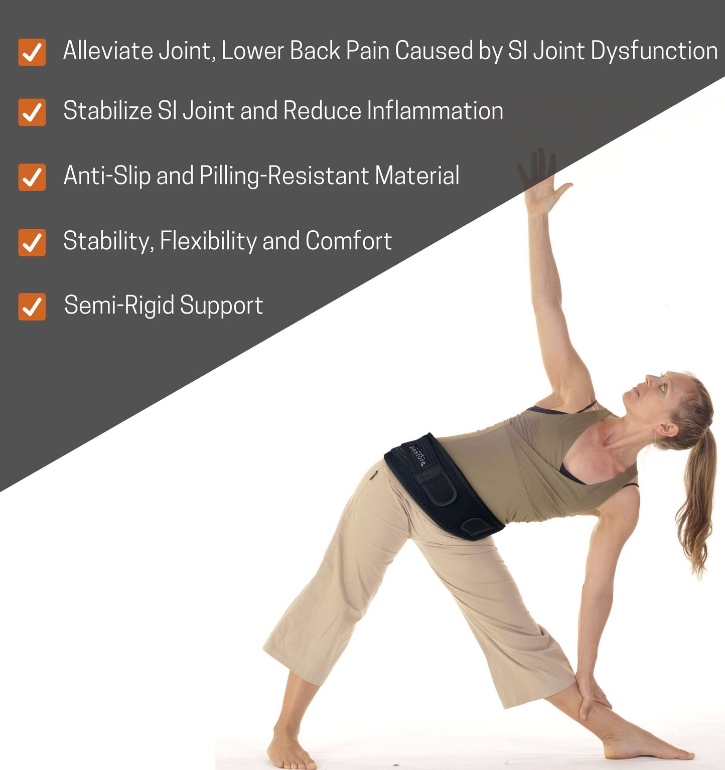 Sacroiliac SI Joint Belt | Sciatica Brace 5067 Wriksasana