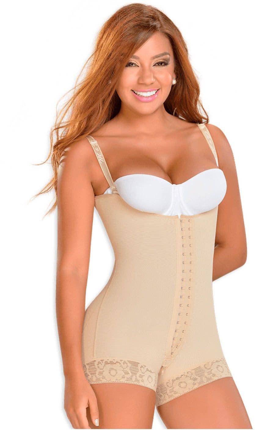 Fajas MYD 0047 Strapless Short Length Body Shaper for Women