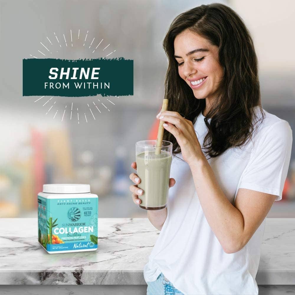 Unflavored Collagen Drink Powder - Vegan, Plant-Based Sunwarrior