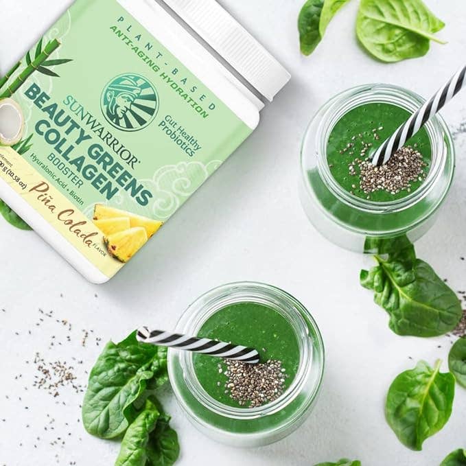 Beauty Greens Pina Colada Collagen Powder - Vegan, Soy-Free