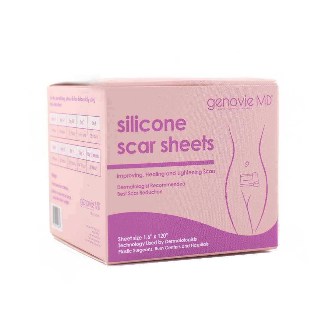 Genovie MD Tape of Silicone Scar Sheets, Full Roll of Scar Sheet, 1.6’’ × 120’’ Fajas Kataleya