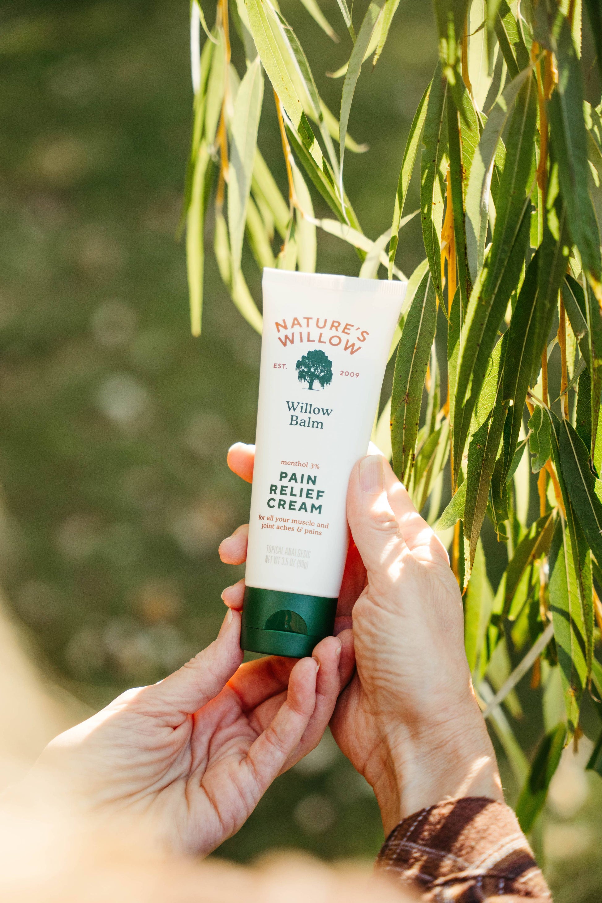#1 Seller-Willow Balm Essential Oil Pain Relief Cream Nature's Willow
