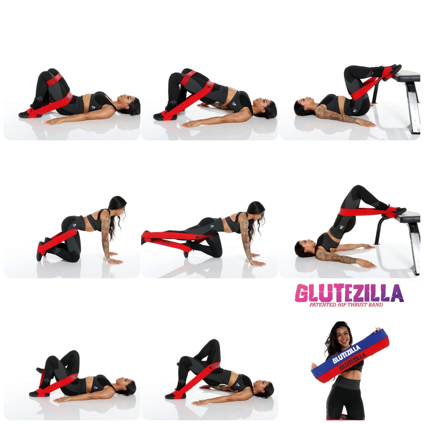 GLUTEZILLA Patented Hip Thrust Workout Band