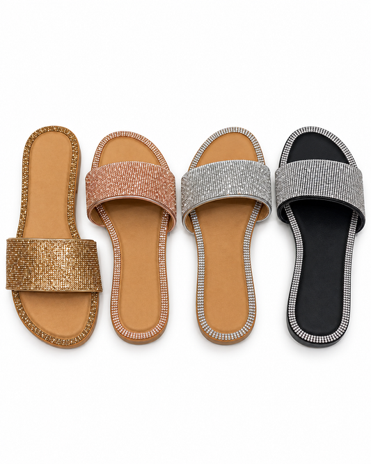 Sandals honey 62 Slip-On Flat with Rhinestones