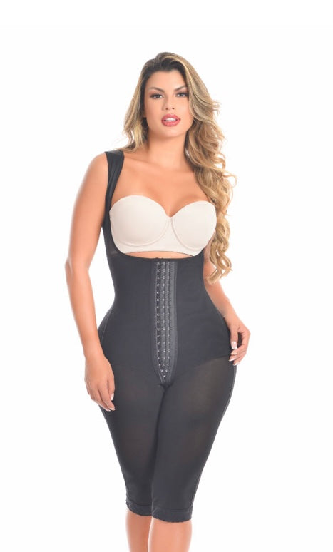 9551 SELENA Long Leg Body Shaper reloj de arena thick strap BootyLove