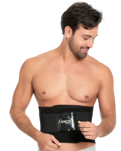 ON SALE 4026 ANN MICHELLE  Fitness Belt Men Latex with Velcro