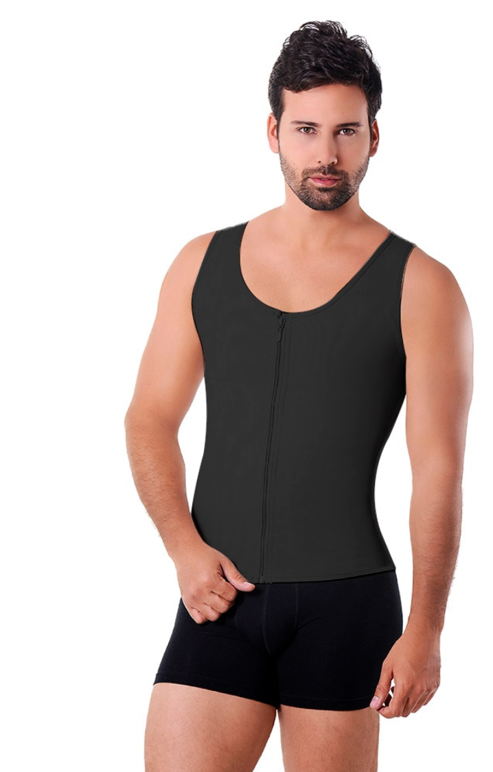 1053 ANN M   Men’s VEST With Zipper Power-net Fabric Chaleco